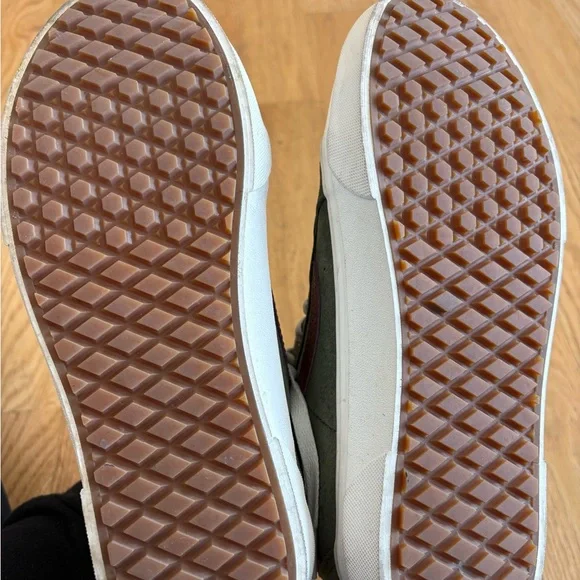 Vans High-Top Sneakers - Olive and Maroon - Picture 3 of 4